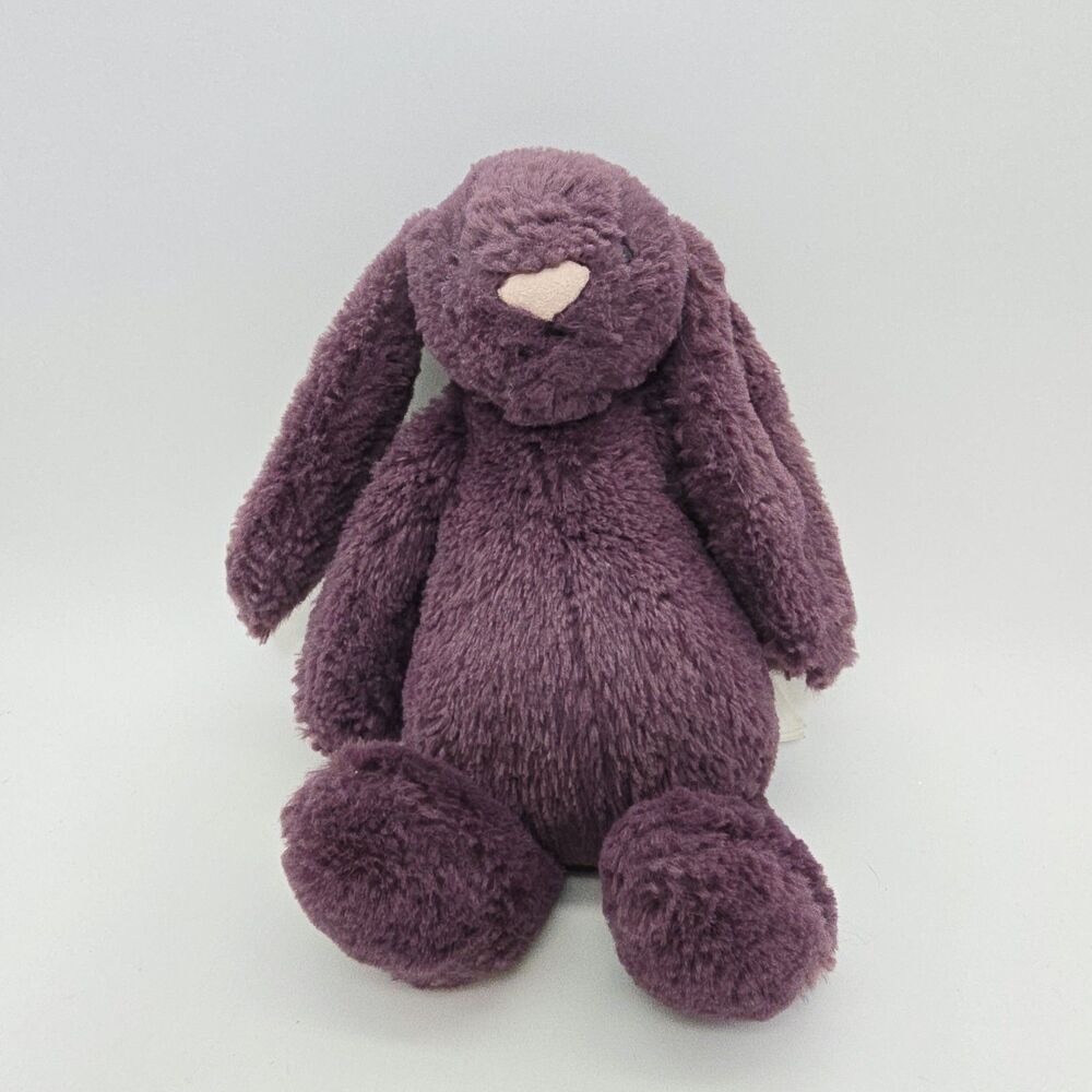 Jellycat Bashful Iris Purple Bunny Small 8” Plush Retired Rare Stuffed Animal